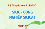 Tính chất vật lý, tính chất hóa học của Silic, Silic Đioxit và Công nghiệp Silicat - Hóa 9 bài 30